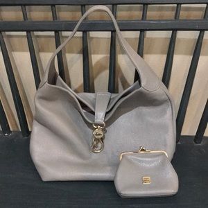 Dooney & Bourke Belvedere Lock Pebble Leather Hobo